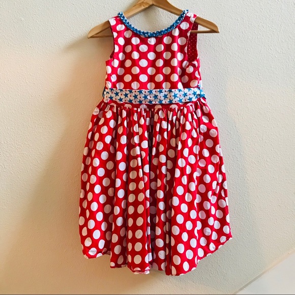 Jelly The Pug Other - JELLY THE PUG girls polka dot stars dress 12